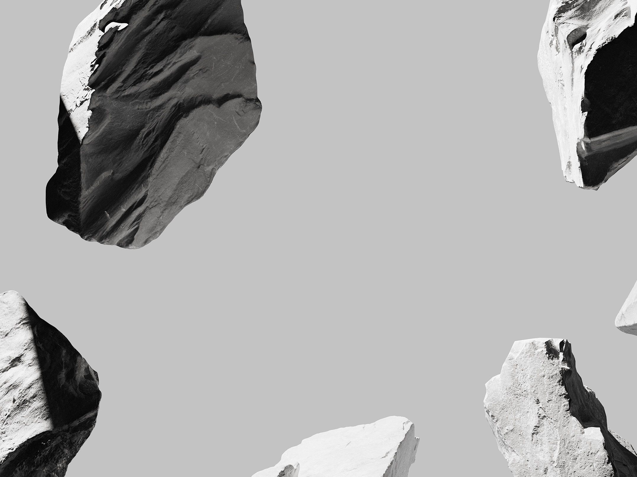 fliegende Gesteinsbrocken