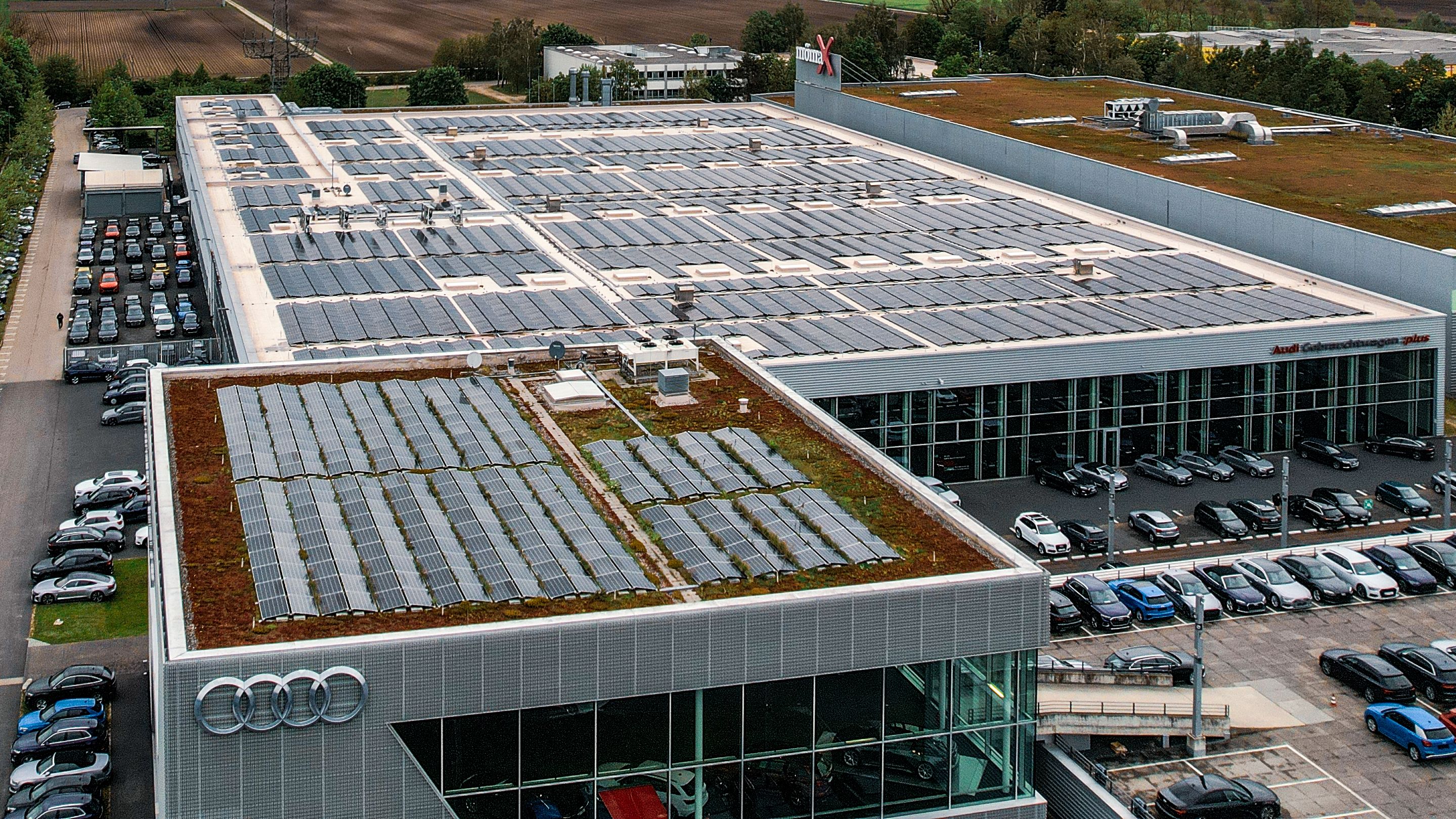 PV Anlage Audi Gebrauchtwagen Zentrum Eching