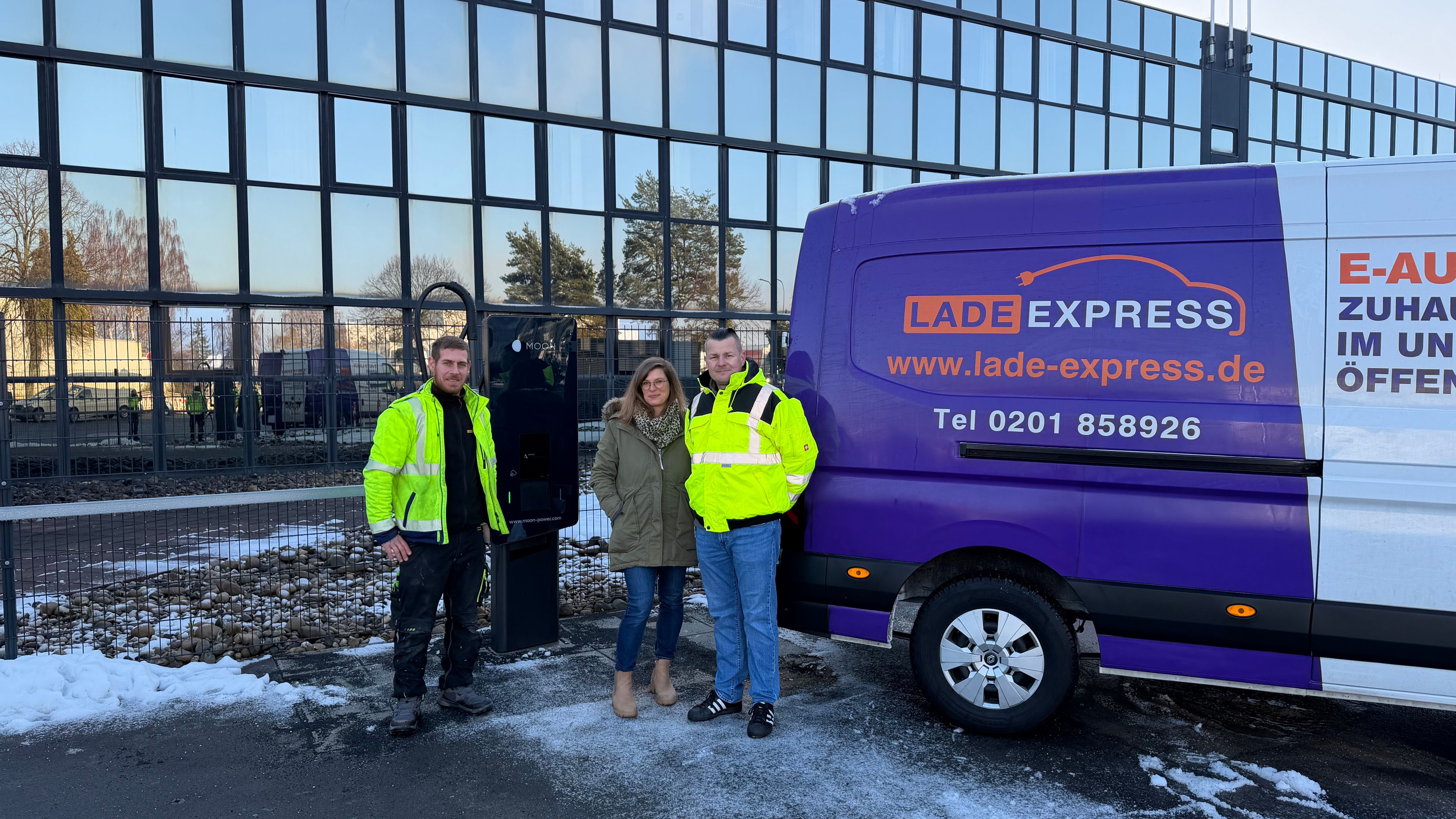 OTLG Zentrum Dieburg mit MOON Ladeinfrastruktur und Ladeexpress