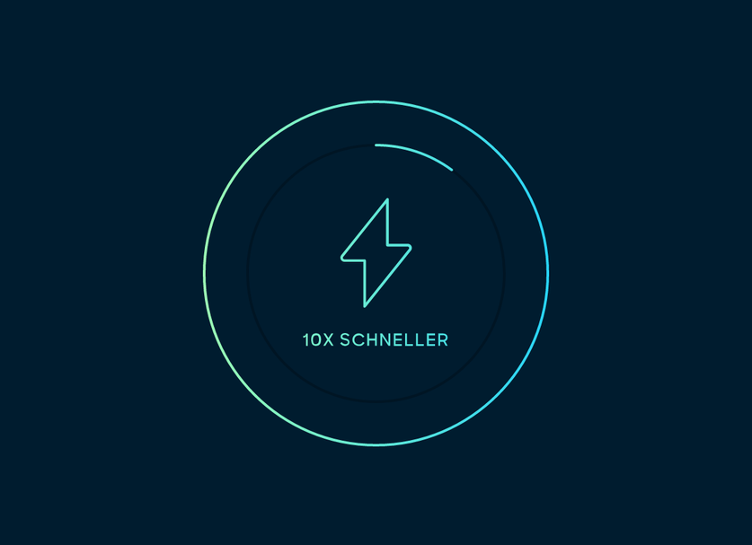 Icon Blitz Ladeleistung 10x schneller