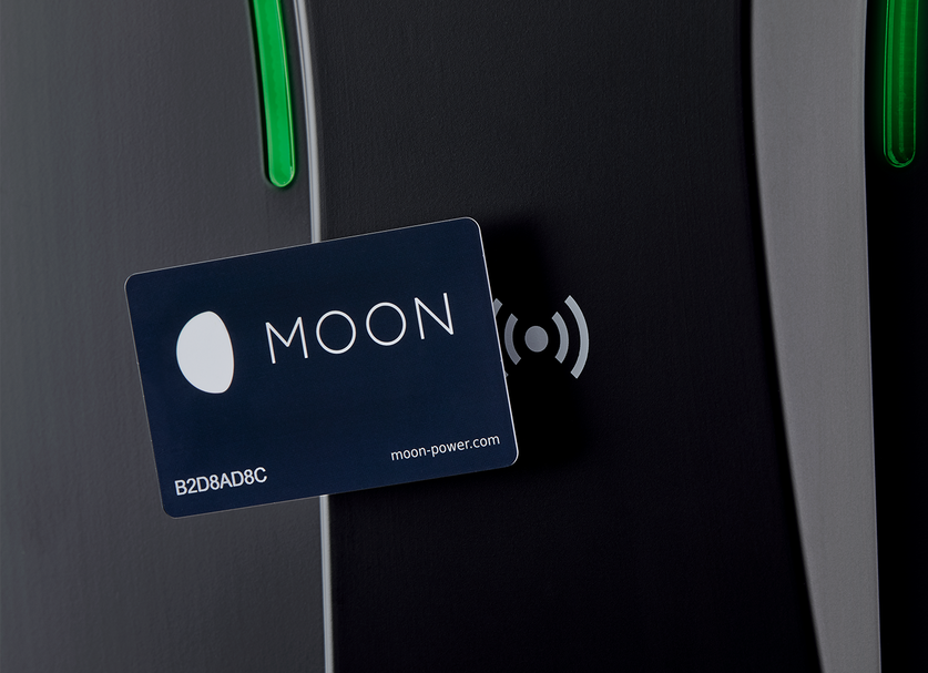 MOON Ladekarte RFID an Wallbox