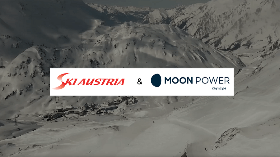 Logos von Ski Austria und MOON POWER